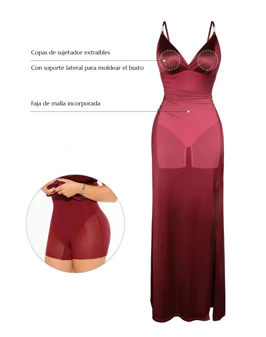Vestido largo con control abdomen - Afrodita