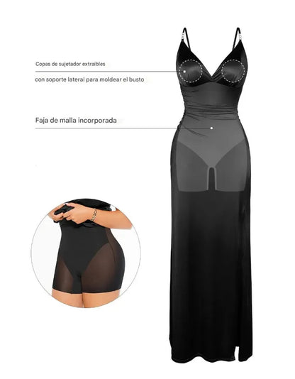 Vestido largo con control abdomen - Afrodita