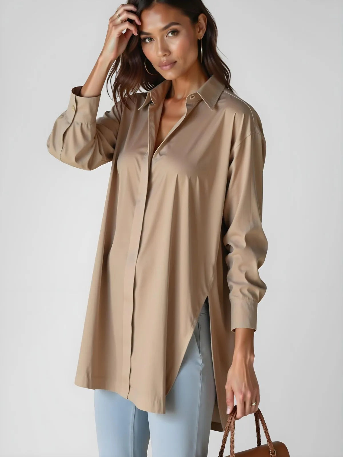 Blusa Camisera Oversize - Artemisa